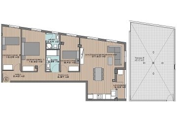 Nieuwbouwappartement met 3 slaapkamers en solarium in Algorfa - AT HOME Real Estate